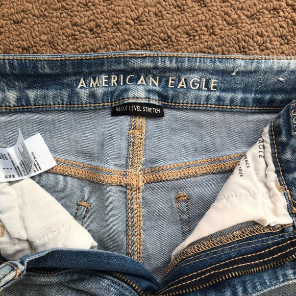 American Eagle Skinny Stretch Ripped Jeans - Picture 3 of 4
